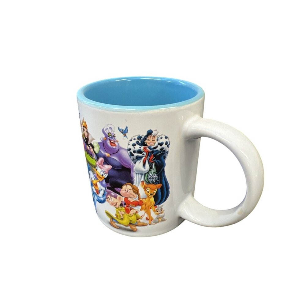 Disney Jerry Leigh Mug Classic Characters & Villains White w/ Blue Interior - Picture 4 of 7